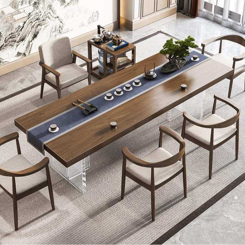 新中式亚克力悬浮实木茶桌家用客厅接待泡茶洽谈桌椅组合简约茶台,机械设备,其他机械设备,淘宝优惠券,粉丝福利购,淘宝优惠卷