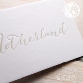 烫白灰名片 压凹名片 纯棉纸 凹印名片 棉纸名片