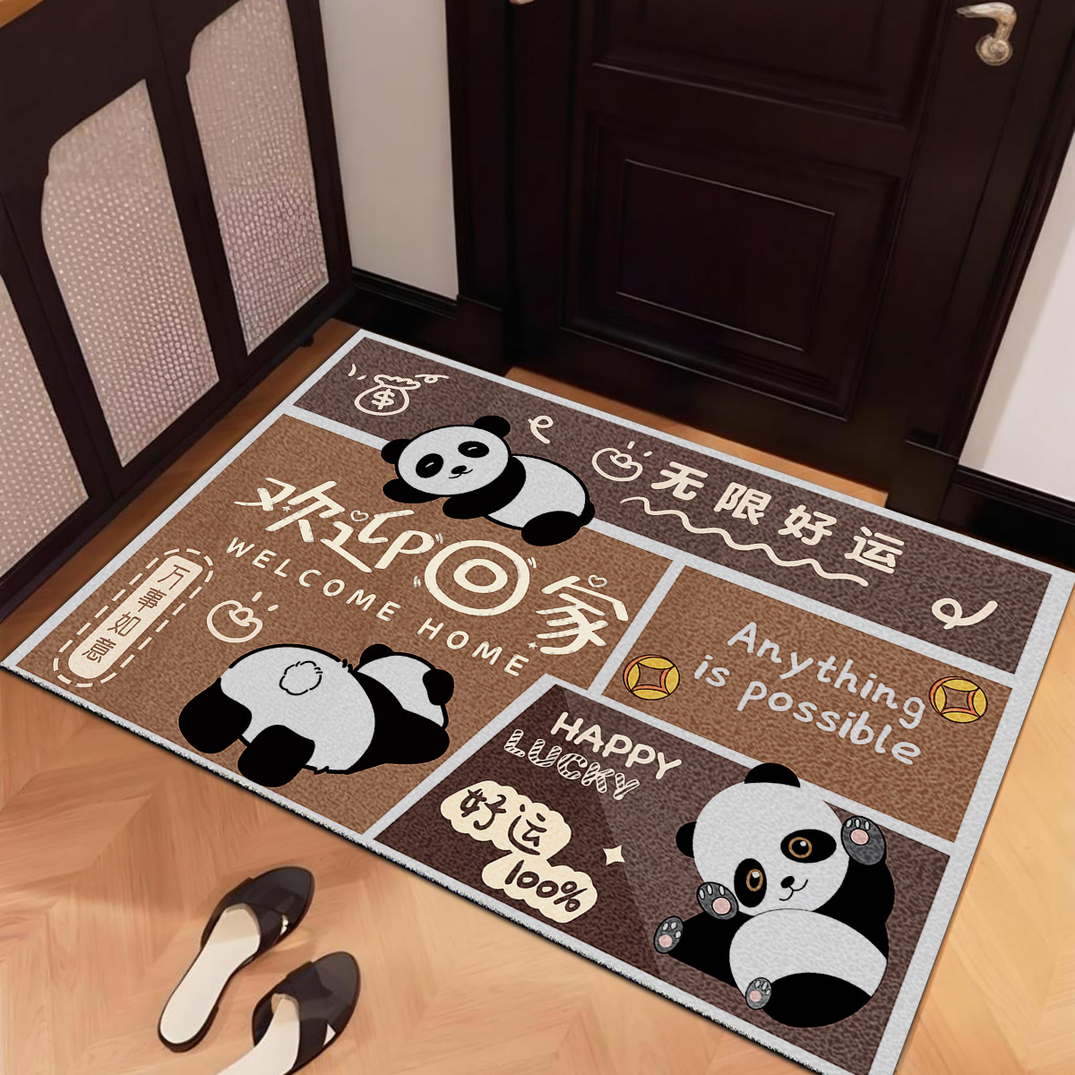 入户门地垫家用免洗耐脏门外PVC进门地毯丝圈可裁剪玄关防滑脚垫