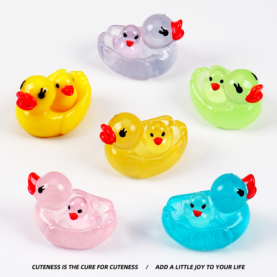 夜光小鸭子玩具模型玩具