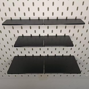 洞洞板配件平板置物架圆孔托盘隔板架挂墙音箱收纳墙上平台支架