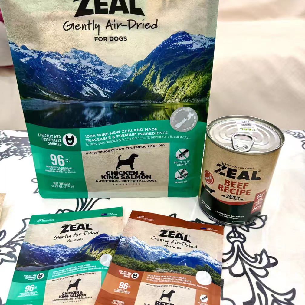 ZEAL真致风干狗粮新西兰进口高营养补充通用型天然犬粮320g/960g