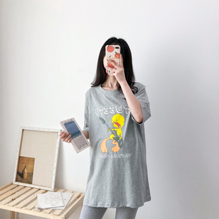 大码 孕妇 印花 上衣 T恤 8515 短袖 实拍二