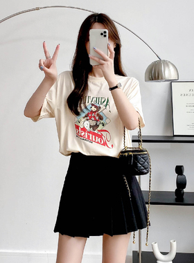 9174#（实拍二）孕妇 大码 夏款 美式短袖 棒球熊 T恤