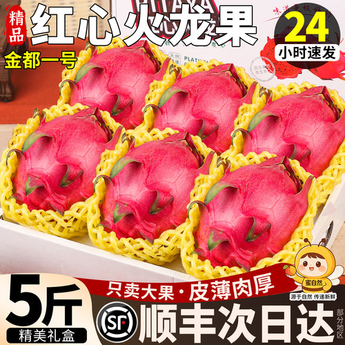 顺丰次日达丨金都一号红心火龙果
