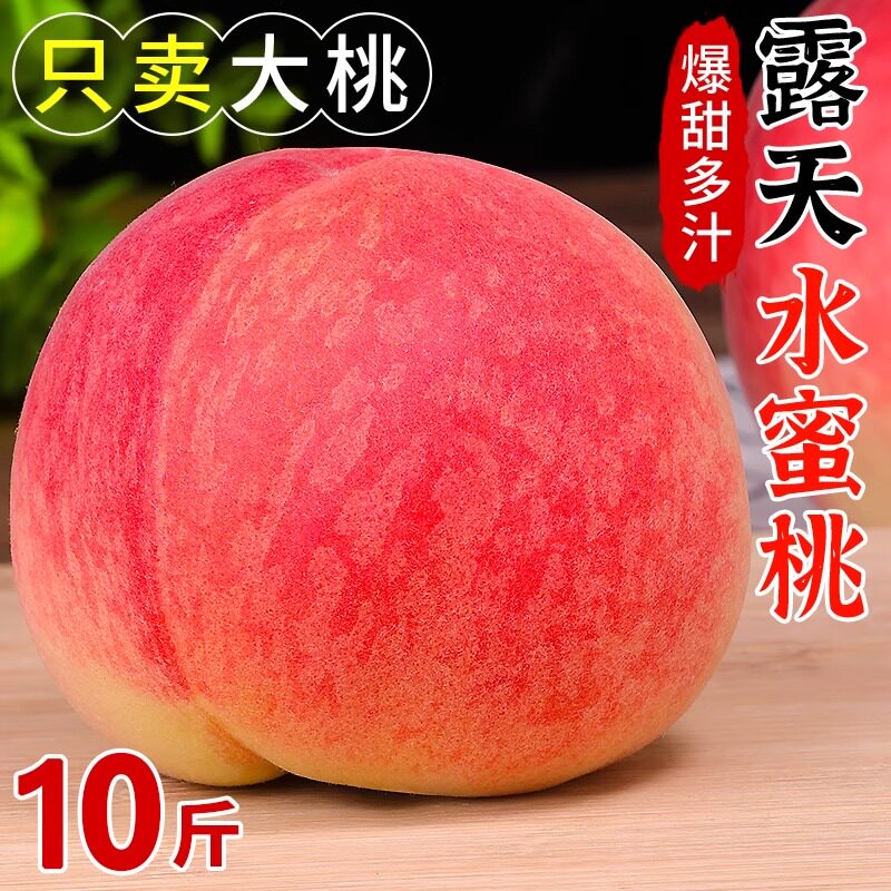 现摘水蜜桃新鲜水果当季