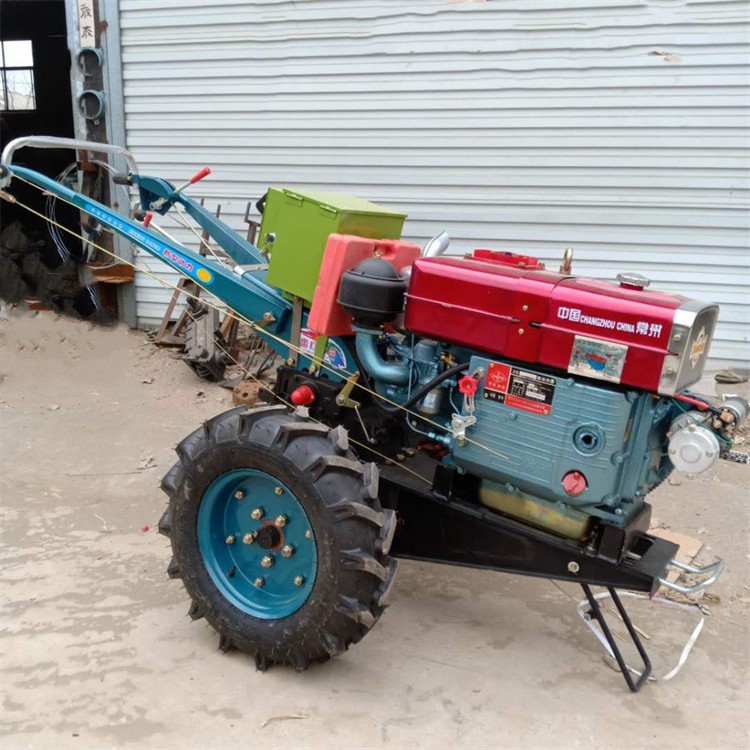 10马力柴油手扶拖拉机 农业机械小型松土旋耕机 柴油手扶开沟机