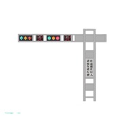 深圳工厂 框架式 扣板红绿灯嵌入式 式 交通灯组合