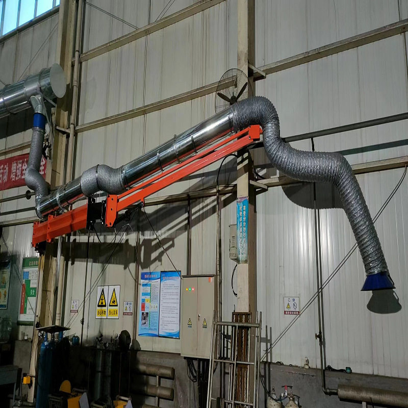 新能源焊接设备焊烟净化吸尘臂吸尘除尘一体机——临沂百润供应