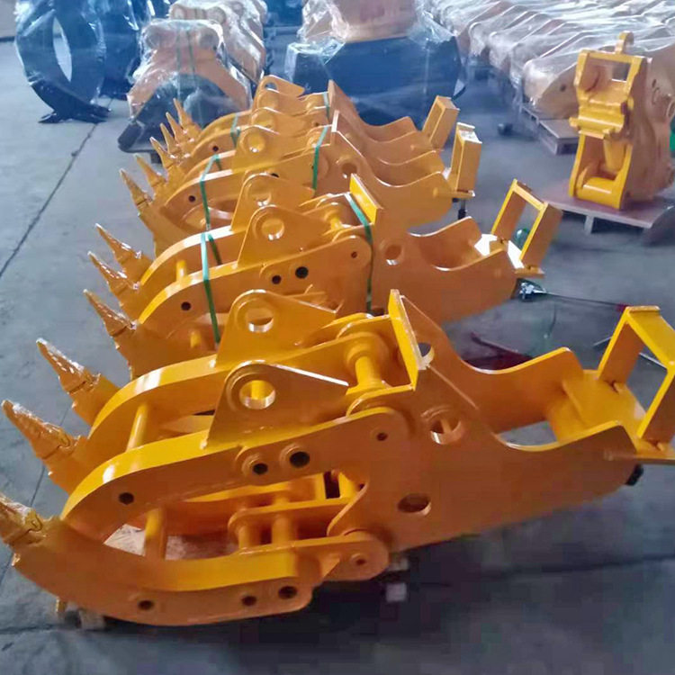 悍博挖机机械爪 抓木夹勾机  液压挖机废料抓