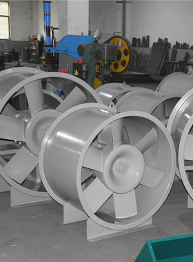 SDF-I-4.5# 6500m3/h 343Pa  2900rpm 1.1kw管道式加压轴流风机