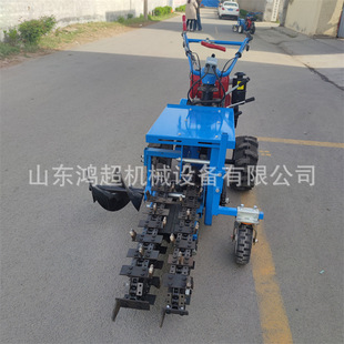 农田水利开沟机 绿化管道埋设开槽机双链条挖沟机