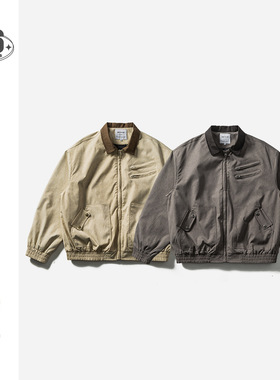 BUILTTOLAST原创潮流美式复古底特律翻领夹克男宽松工装外套