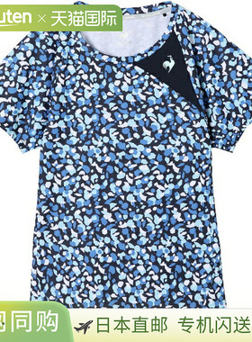 日本直邮Le coq sportif Aile Forme 图案比赛衫女士网球比赛衫短