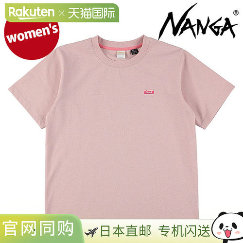 日本直邮NANGA 女士环保混纺 Logo 刺绣T恤 [N2611-1M062B SS26]