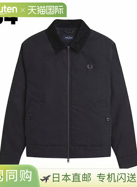 日本直邮Fred Perry 棉质 Caban 夹克 J8535尺码 184（黑色）738W