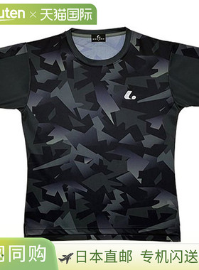日本直邮LUCENT 网球羽毛球比赛球衣 男女士 无领 XLH3389 黑色