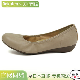 浅口鞋舒适朴素不会滑落芭蕾平底鞋平底鞋女鞋简约易于行走黑色低