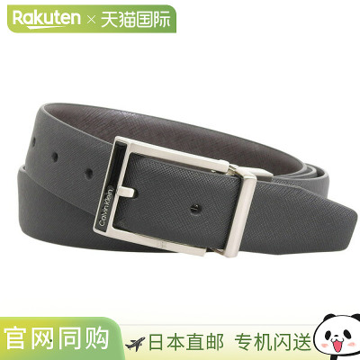 日本直邮Calvin Klein Accessories 男士双面皮带 48 11CK010021
