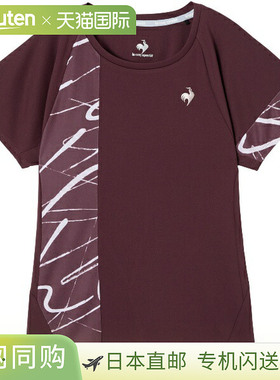 日本直邮Le coq sportif Aile forme 图案比赛衫男士网球比赛衫短