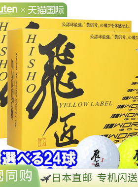 Works Golf Hi-Sho Label 高尔夫球，2 打（24 个球），高回弹，2