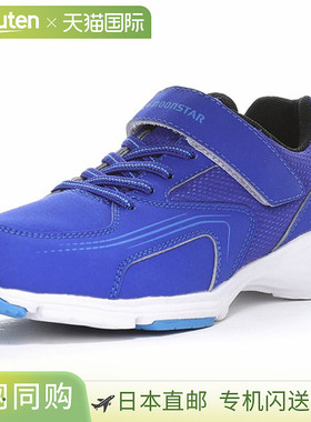 日本直邮MOONSTAR Junior 儿童 Air Glide AG J004 蓝色运动鞋轻2
