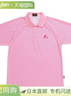 日本直邮LUCENT Polo 衫 男女士比赛衬衫 浅粉色短袖上衣 服装 服