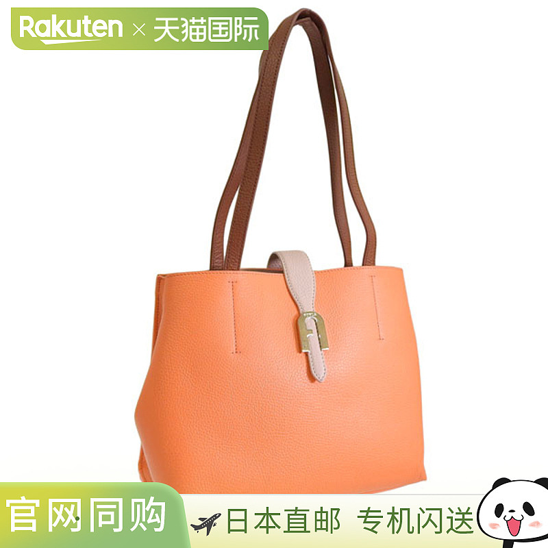 FURLA 女士托特包 Outlet 皮革 橙色 FURLA SOFIA-TOTE M 包 BATT