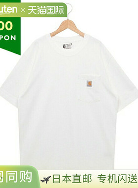 日本直邮Carhartt T 恤工作服口袋短袖 T 恤白色男士K87 WHT