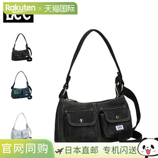 日本直邮Lee AGYNESS 女士单肩包斜挎包轻便大容量小号黑色蓝色32
