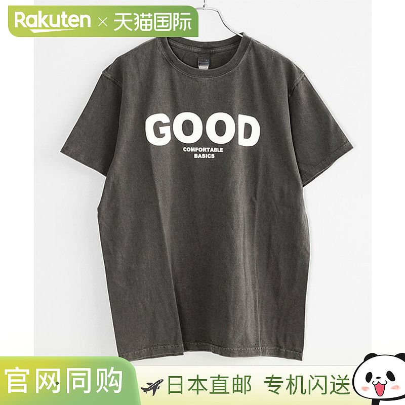 日本直邮GOOD ON 标志短袖T恤男士上衣短袖圆领印花T恤 [OLSS-541