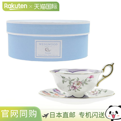 日本直邮Wedgwood Wanderlust Fortune 茶杯和茶碟