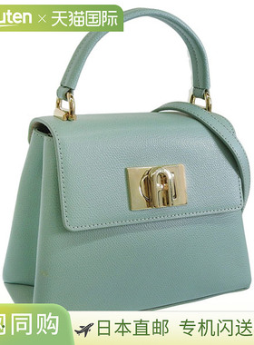 日本直邮FURLA 女士包袋 2WAY 单肩包 手提包 皮革 绿色 1927-MIN