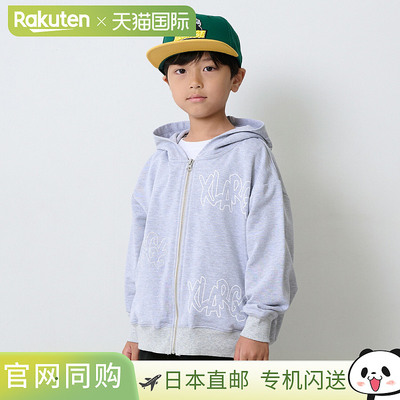 XLARGE KIDS 全身徽标拉链连帽衫
