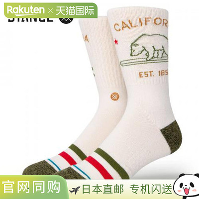 日本直邮STANCE SOCKS 运动袜CALIFORNIA REPUBLIC 2 STANCE SOCK