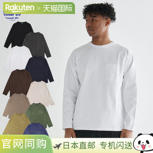 Good On T 恤长袖长 T 型剪裁和缝制男士女士 U 领 LS HVY RAGLAN