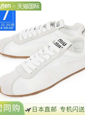 日本直邮Miu Miu 运动鞋 白色 女款 5e114e d7c f0009 PLUME 运动