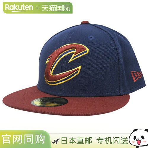 日本直邮NEW ERA 59FIFTY CLECAV OSB 棒球帽 藏青色×红色 7 1/2