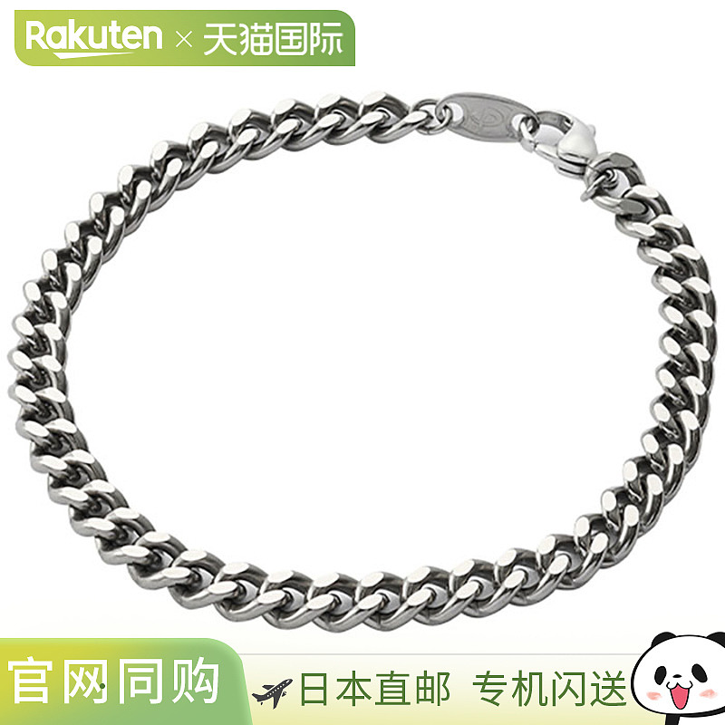 日本直邮Phiten 男女钛金链条手链 17cm 配饰手链 钛金链条系列 p