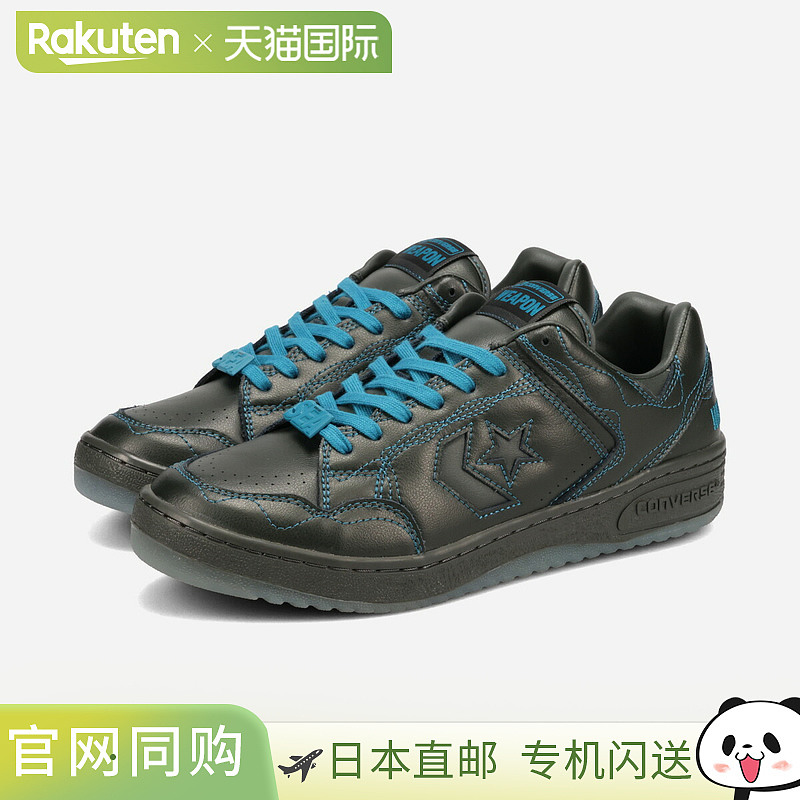 日本直邮匡威 WEAPON OX / WIND AND SEA 男士低帮运动鞋黑色/蓝3