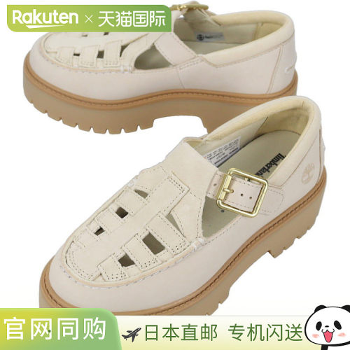 日本直邮Timberland Stone Street 搭扣鞋浅米色绒面革0A4188 ER3