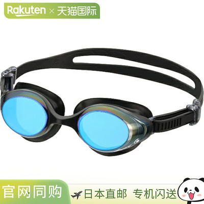 日本直邮VIEW KOKOCHI 镜面款游泳镜 通用型 V830YSAM-BKBL 水下