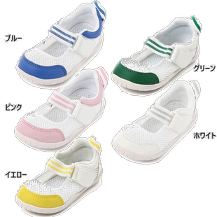 IFME儿童室内鞋Uwabaki轻盈透气网格舒适芭蕾舞型学校鞋Zooks款SC