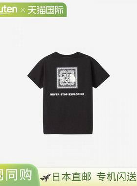 日本直邮The North Face 儿童短袖方巾 Logo T恤 (NTJ32546-K)