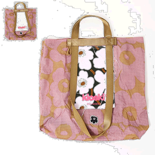 Marimekko玛莉美歌Unikko游霓可印花时尚百搭帆布单肩手提包09145