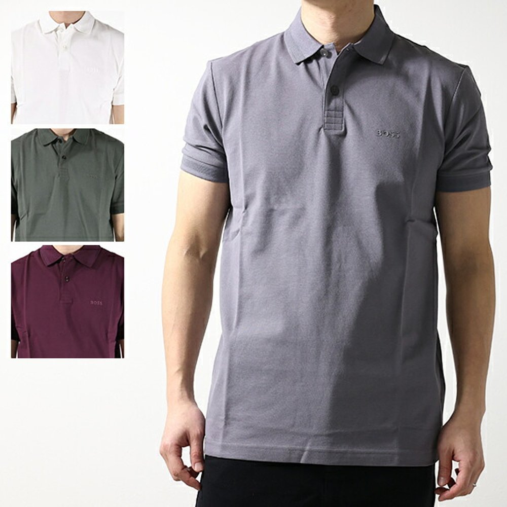 日本直邮Hugo Boss PIO 1 Polo 衫 50507583 男式短袖弹力徽标常