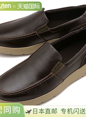 日本直邮Rockport 男士 Truflex M Cayden Moc 一脚蹬皮革商务步