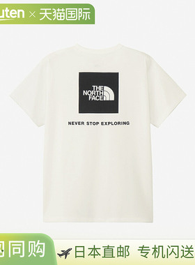 日本直邮THE NORTH FACE 短袖后背方形徽标T恤NTW32447