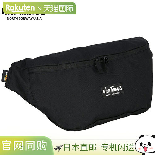 日本直邮WILD THINGS 户外腰包 FANNY PACK L 8L W7003-BLACK 黑