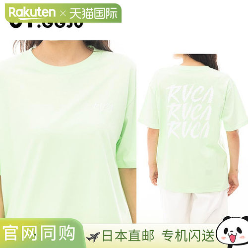 RVCA 女式 SPIRIT ST 2024 春季短袖 T 恤 (BE043-213)，背面印花
